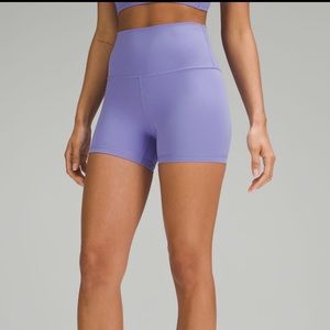 Brand new Lululemon Align 4” shorts dark lavender size 6